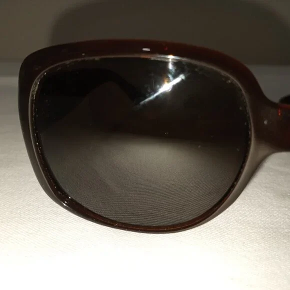 COLE HAAN DARK BROWN SQUARE SUNGLASSES DESIGNER POLARIZED